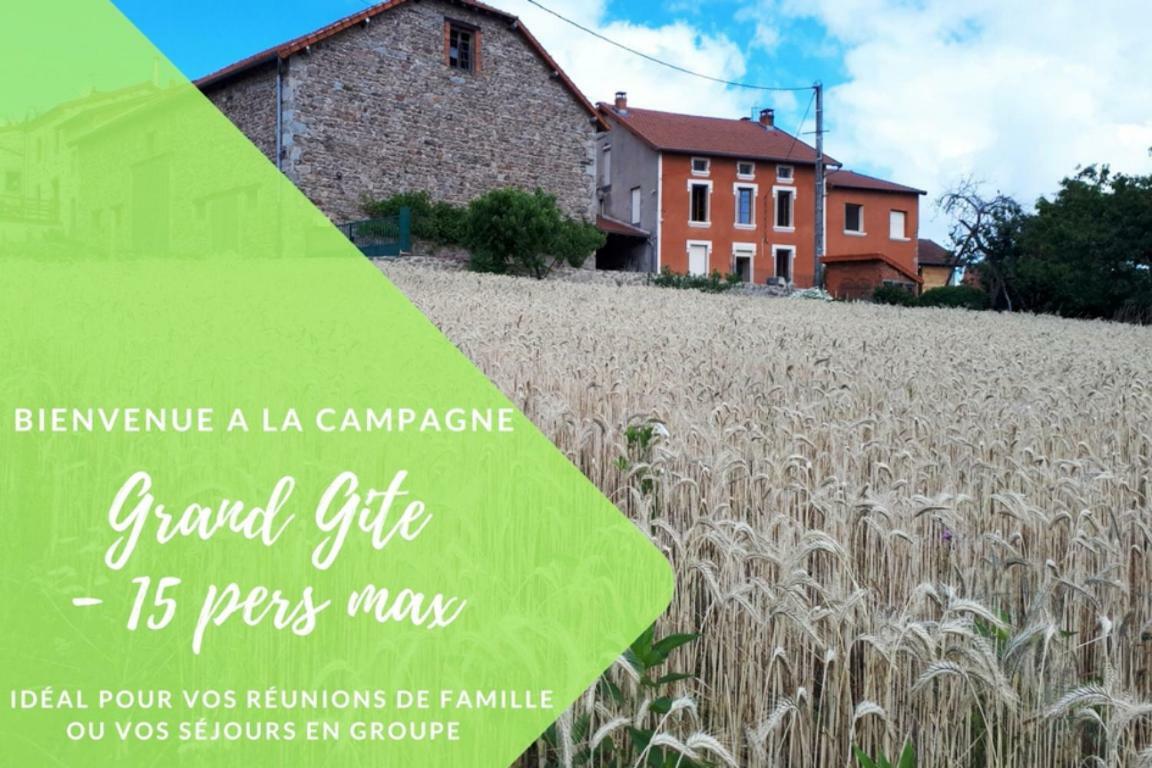 Grand Gite Maison D Alice Auvergne - 15 Personnes Saint-Bonnet-les-Quarts エクステリア 写真